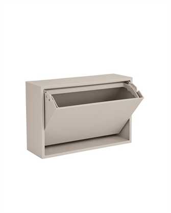 Mini recycling box - opbevaring og toiletspand fra ReCollector -  silver cloud grey